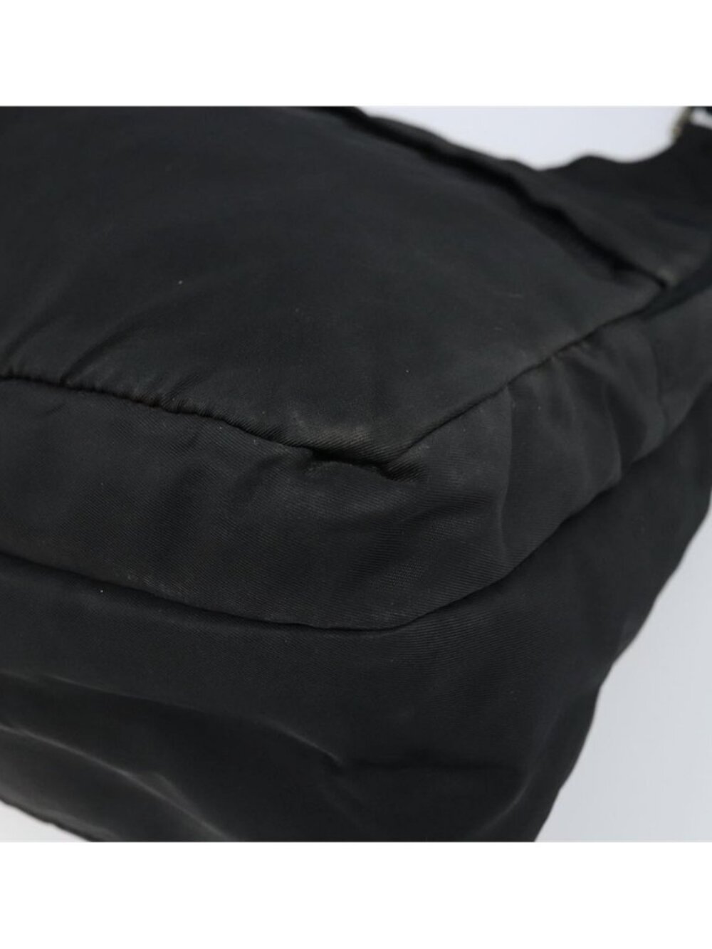 Authentic PRADA Shoulder Bag Nylon Black Silver - Picture 11 of 16